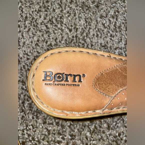 BORN Womens Beige Slip On Wedge Heel Sandals - Picture 11 of 11